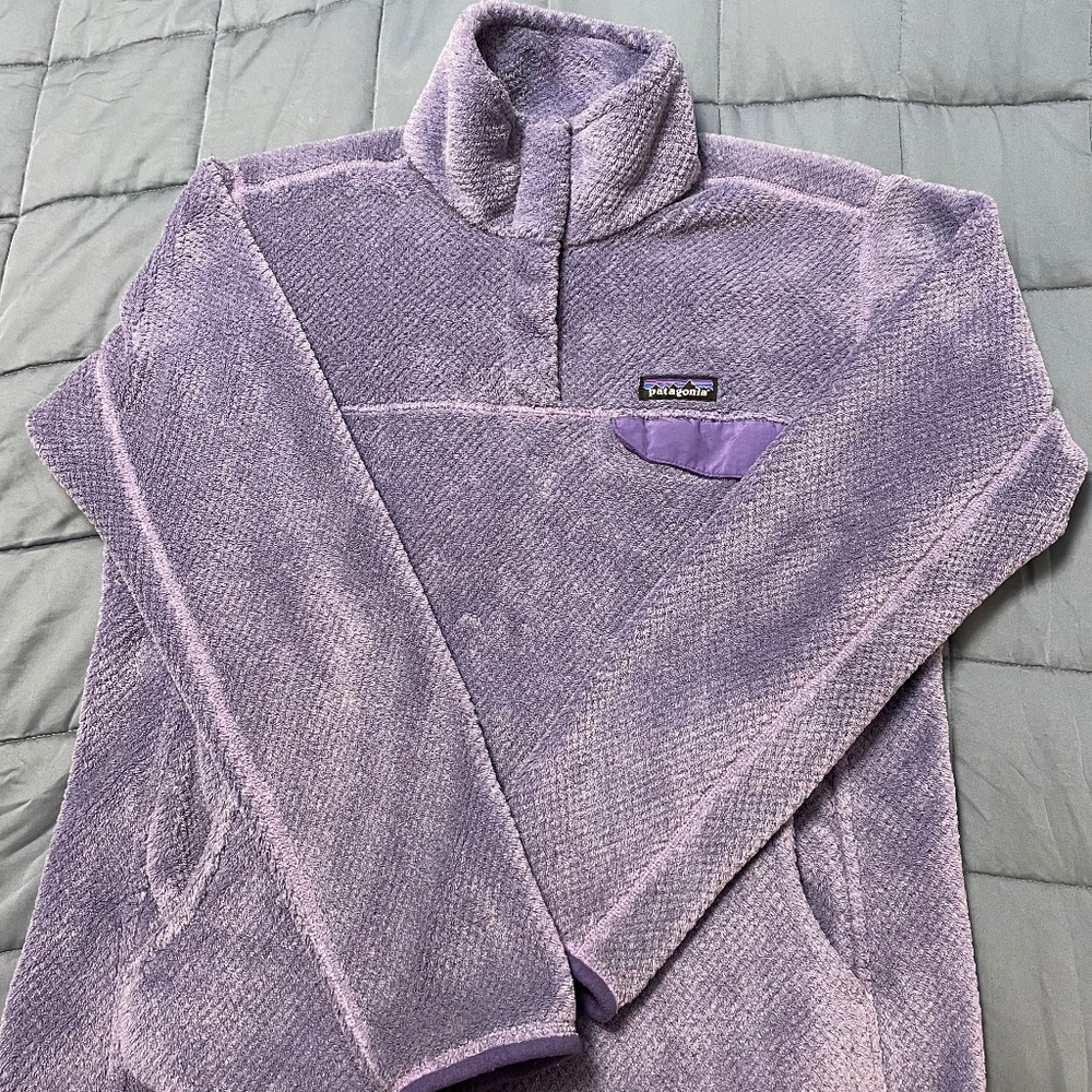 Patagonia Women's Re Tool Snap T fleece pullover purple size large